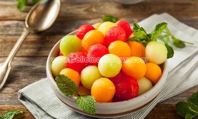 Salade de melon et pastèque épicée